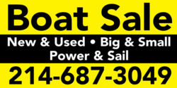 New and Used Boat Sale Banner