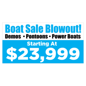 Boat Sale Blowout Banner