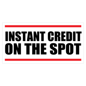 Instant Credit On The Spot Banner