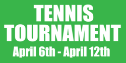 Tennis Tournament Date Announcement Banner