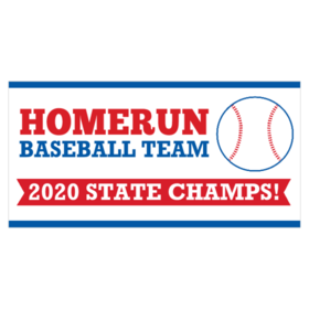 Year Defined Baseball State Champs Banner