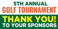 Thank You Golf Tournament Sponsors Banner