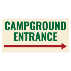 Directional Campground Entrance Banner