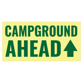 Campground Ahead Banner