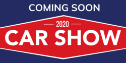 Chevron Style Car Show Coming Soon Banner