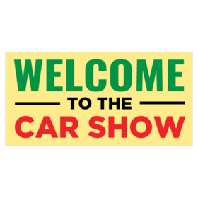 Car Show Welcome Guests Banner