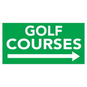 Golf Courses Directional Banner