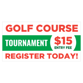 Golf Course Tournament Banner