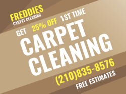 Slanted Tan on Brown With White Carpet Cleaning % Off With Phone and Company Name Area