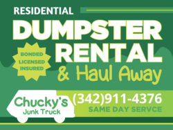 Left Logo Brandable Dumpster Rental Haul Away Sign