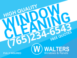 Diagonal Design High Quality Window Cleaning Two Tone Yard Sign