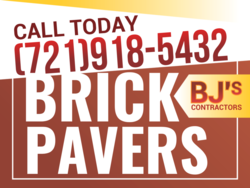 Right Logo Call Today Brick Pavers Sign
