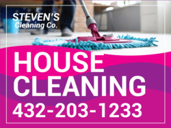 Custom Logo Over Mopping Photo House Cleaning Sign With Bottom Phone Area
