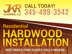 Residential Hardwood Flooring Installation Sign