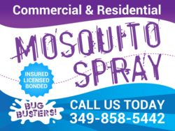 Blue White and Purple Wavy Lines Brandable Mosquito Spray Yard Sign