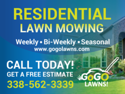 Weekly Bi Weekly Lawn Mowing Sign