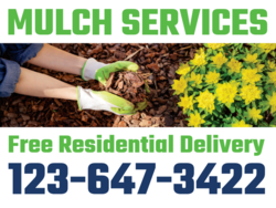Photo of Planting Mulching Services Sign