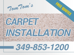 Brandable Carpet Installation Free Quotes Sign