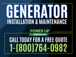 Generator Installation and Maintenance Yard Sign