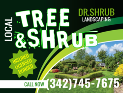 Photo of Manicured Shrubs Tree &: Shrub Sign