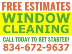 Window Cleaning Free Estimates Yard Sigjn