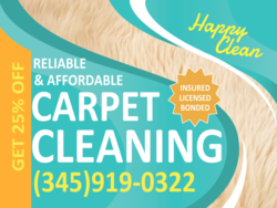 Vertical Wavy % Off Carpet Cleaning Insured Licensed Sign With Custom Phone Area