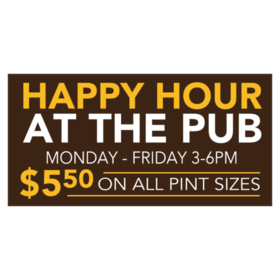 Happy Hour Banners