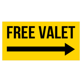 Valet Parking Banner Signs