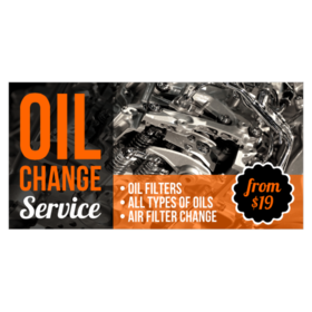 Oil Change Banners