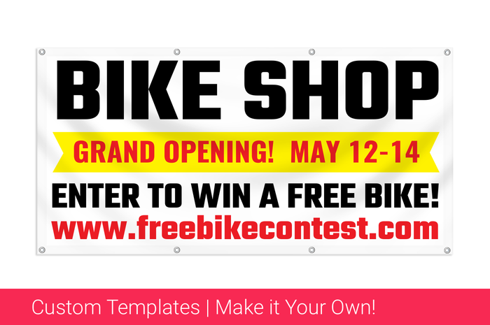 bike shop banner