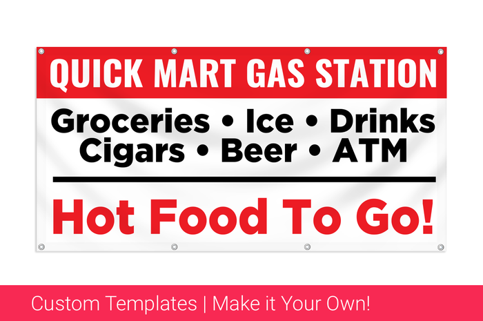 gas station banner