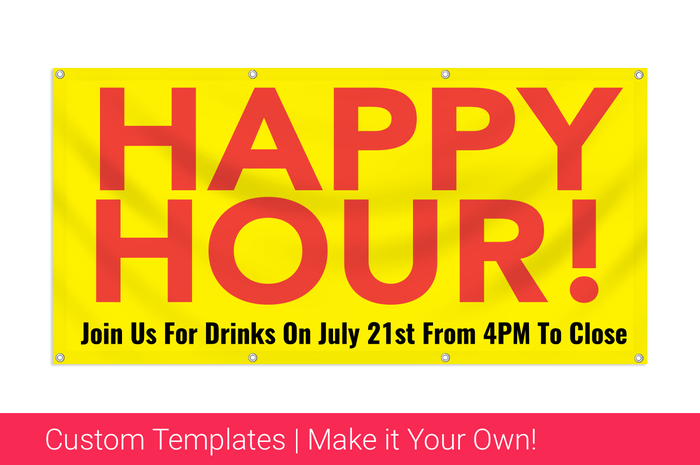 happy hour banner