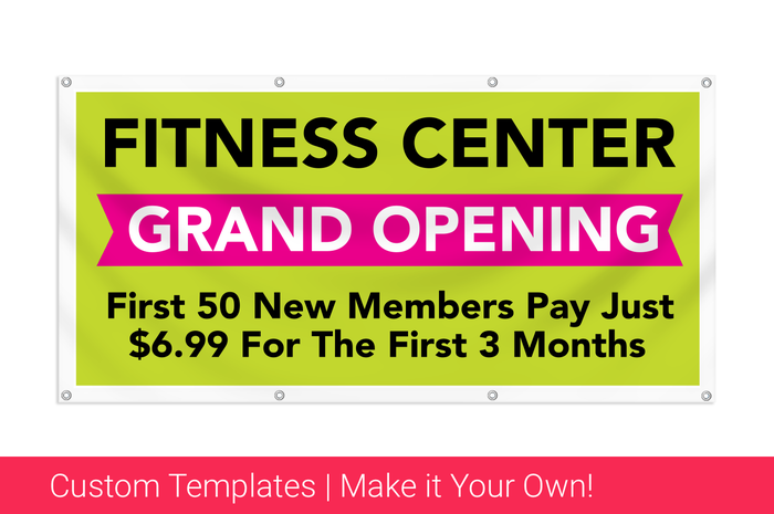 fitness center banner