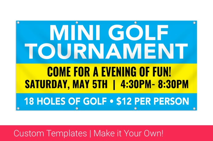 miniature golf banner