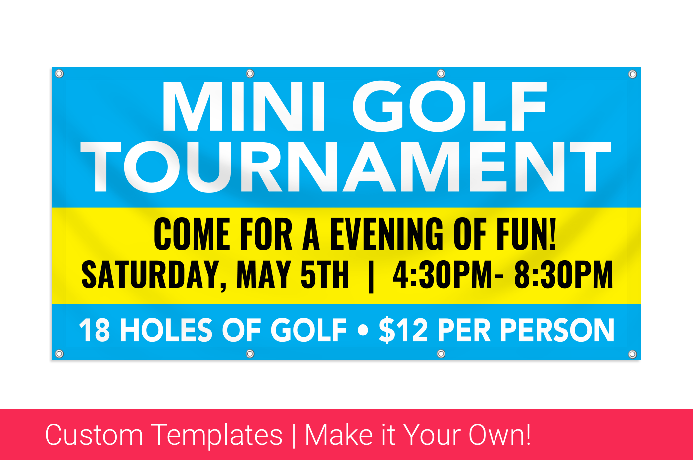 Miniature Golf Putt Putt Banners
