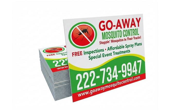 Yard Sign Mosquito Control