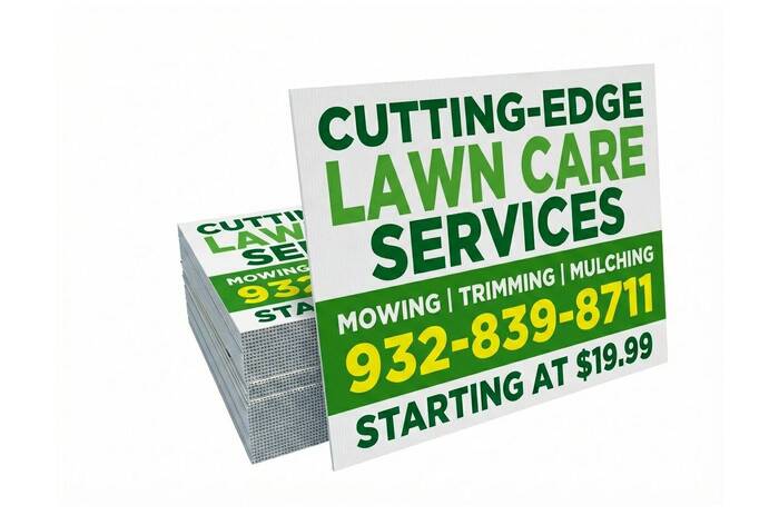 Yard Sign Mulching