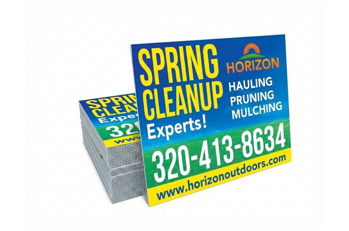 Yard Sign Spring Cleanup