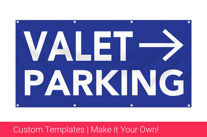 valet parking banner