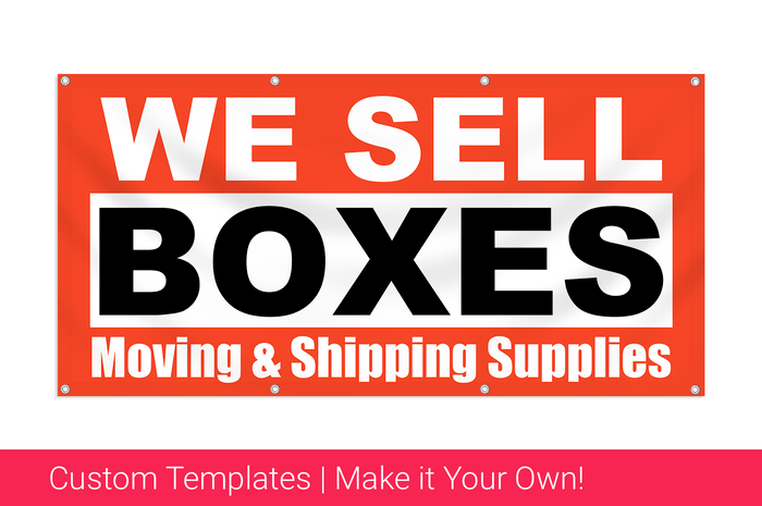 we sell boxes banner