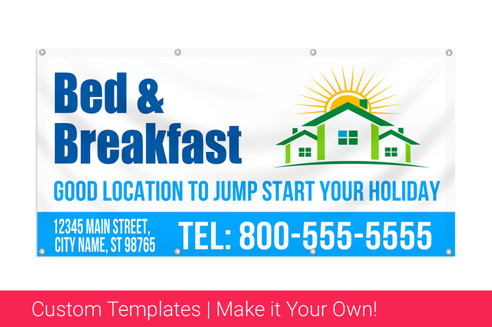 bed and breakfast banner