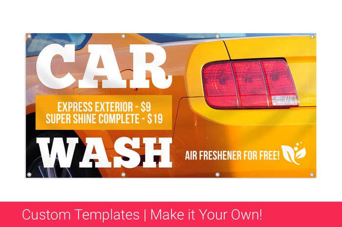 car wash banner