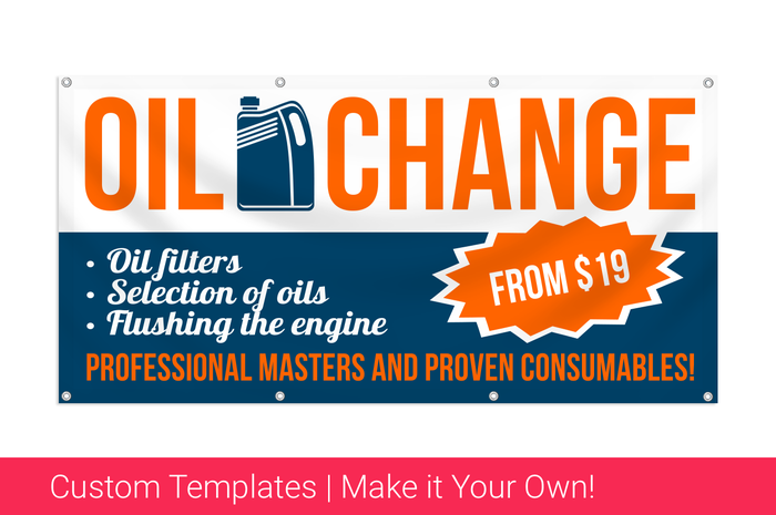 oil change banner