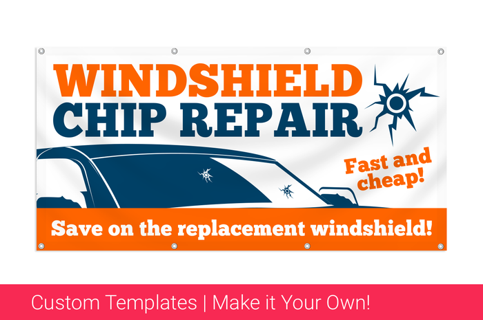 windshield chip repair banner