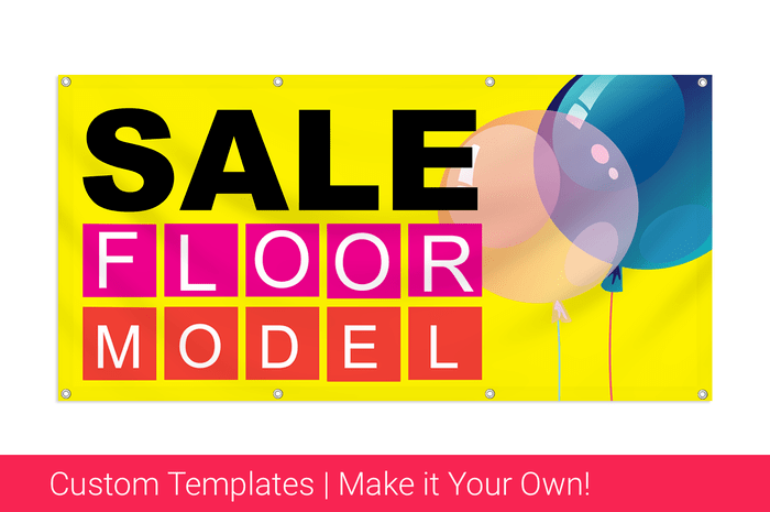 floor model banner