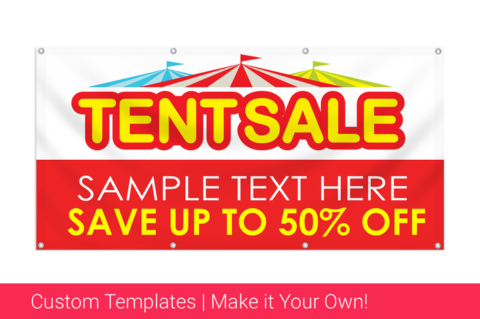 tent sale banner