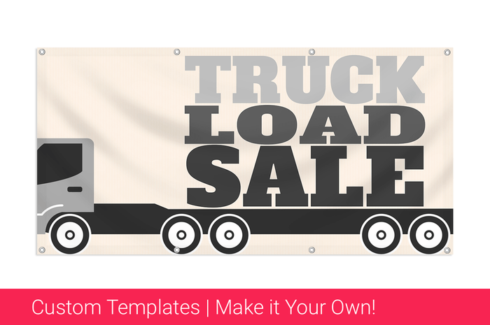 truckload sale banner