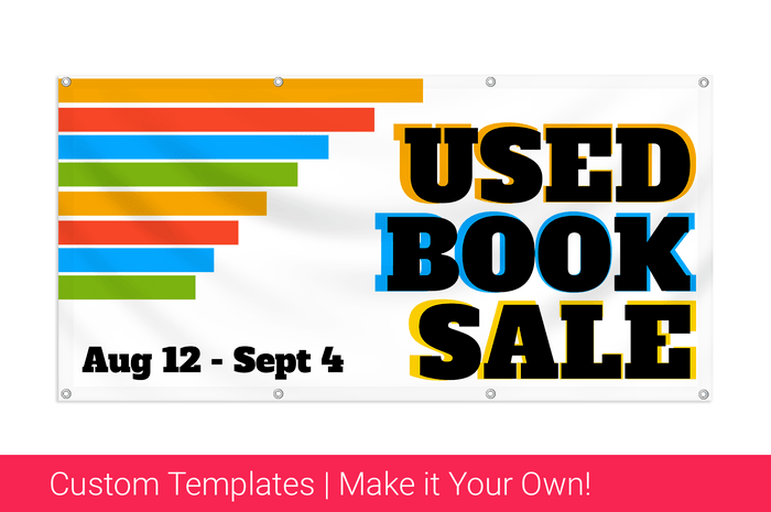used book sale banner