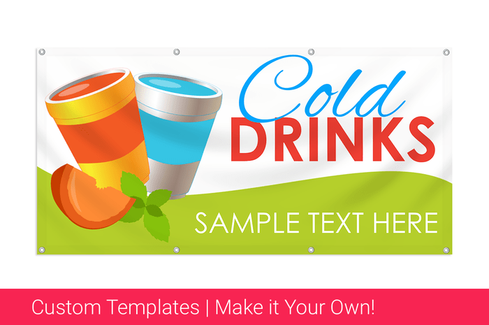 cold drinks banner