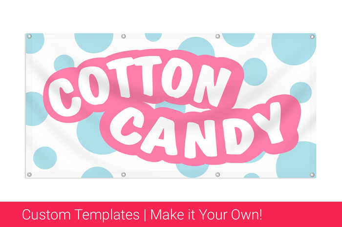 cotton candy banner